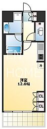 KDXレジデンス本町橋 ワンルームの間取図画像