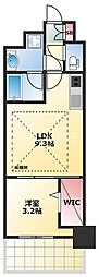 アーバネックス真田山 1LDKの間取図画像