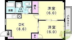 間取図画像 2DK