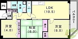 エクセレント今寺 3LDKの間取図画像