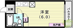 ポストセイシン ワンルームの間取図画像