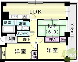 スカラーズハウス 3LDKの間取図画像