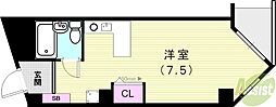 ミスティエイト ワンルームの間取図画像