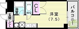 グッドライフ大津和1 ワンルームの間取図画像