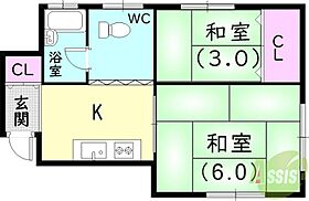 テスラ板宿  ｜ 兵庫県神戸市須磨区飛松町3丁目3-13（賃貸マンション2K・2階・30.00㎡） その2