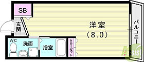 Giulia須磨浦II  ｜ 兵庫県神戸市須磨区須磨浦通6丁目（賃貸アパート1K・2階・20.76㎡） その2