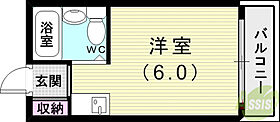 スカイコート  ｜ 兵庫県神戸市西区伊川谷町有瀬（賃貸マンション1K・3階・17.00㎡） その2