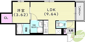 REGALEST長田II  ｜ 兵庫県神戸市長田区梅ケ香町2丁目（賃貸アパート1LDK・3階・32.04㎡） その2