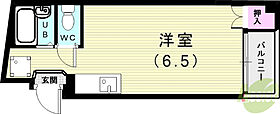 リバティー板宿  ｜ 兵庫県神戸市須磨区平田町2丁目（賃貸マンション1R・5階・18.53㎡） その2