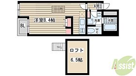 LOFT  ｜ 兵庫県神戸市長田区水笠通3丁目（賃貸マンション1R・2階・28.12㎡） その2