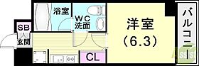 ダイアパレス西神戸  ｜ 兵庫県神戸市長田区大橋町4丁目（賃貸マンション1K・6階・22.69㎡） その2