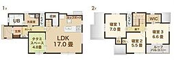 別府市扇山C棟 4LDKの間取り