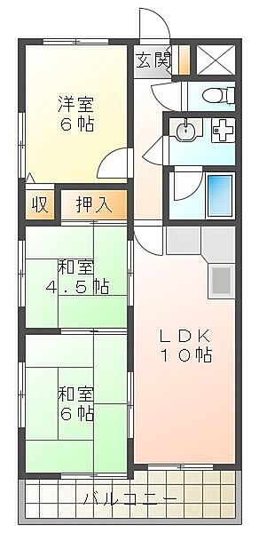 グランドメゾン南別府 ｜兵庫県神戸市西区南別府1丁目(賃貸マンション3LDK・4階・60.00㎡)の写真 その2