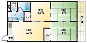 大ケイハイツ  ｜ 大阪府大阪市平野区加美鞍作3丁目5-12（賃貸マンション3LDK・3階・55.00㎡） その2