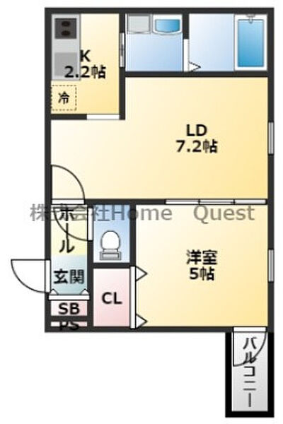 フジパレス長吉川辺III番館 103｜大阪府大阪市平野区長吉川辺2丁目(賃貸アパート1LDK・1階・33.12㎡)の写真 その2