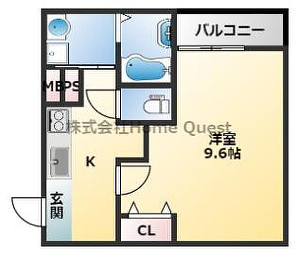 大阪府大阪市平野区瓜破1丁目(賃貸アパート1K・3階・30.00㎡)の写真 その2