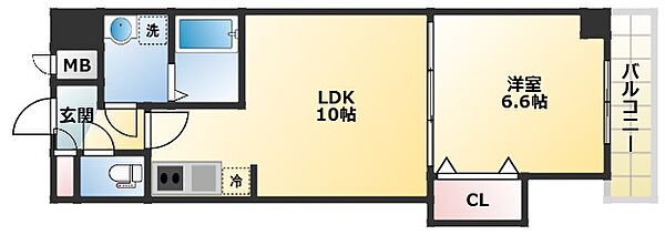 サンハイム平野宮町 703｜大阪府大阪市平野区平野宮町1丁目(賃貸マンション1LDK・10階・40.80㎡)の写真 その2