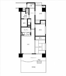 ハピネス田代 3LDKの間取図画像
