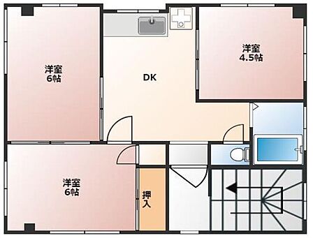 3DK 間取り