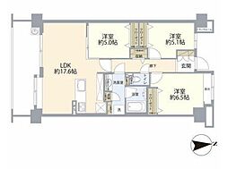 ブローデン青木町公園 3LDKの間取図画像