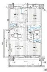フォースター川口パークサイド 3LDKの間取図画像
