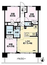 レーベン川口グランアート 3LDKの間取図画像