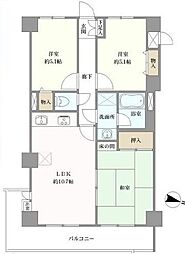 ライオンズマンション川口幸町 3LDKの間取図画像