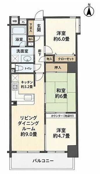間取りを拡大表示