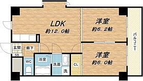 シンケビルTWIN  ｜ 大阪府大阪市天王寺区玉造本町（賃貸マンション2LDK・5階・49.86㎡） その2