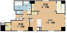 シークレフ北浜  ｜ 大阪府大阪市中央区淡路町1丁目（賃貸マンション2LDK・10階・76.60㎡） その2