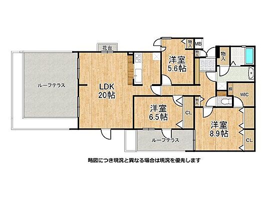 間取り グランドメゾン仰木の里4番館　中古マンション 2階/-