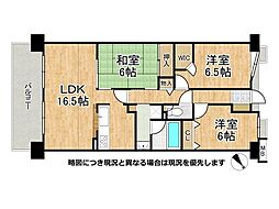 グレーシィ栗東エクサーブ 3LDKの間取図画像