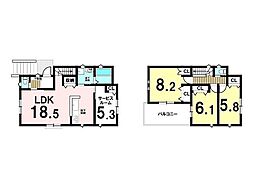 名古屋市南区呼続2丁目 全3棟 2号棟 新築一戸建て
