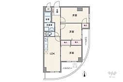 グランドメルシー北原台 3LDKの間取図画像