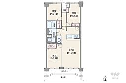 サングリーン西川口 3LDKの間取図画像