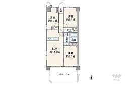 間取図画像 3LDK