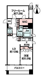 リーガル南船場II 1SLDKの間取り