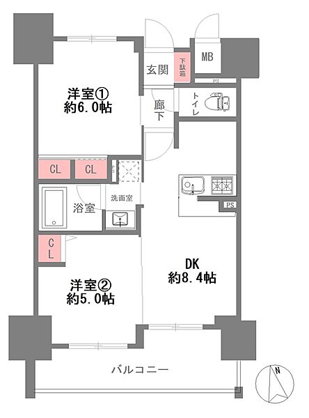 間取りを拡大表示