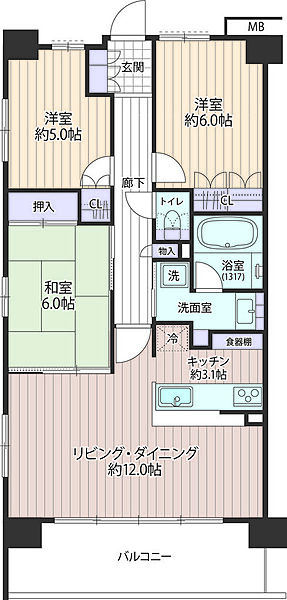 間取りを拡大表示