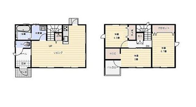間取り 熊本市西区花園7丁目18付近　　　4