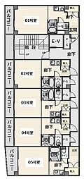 セリオ枚方 ワンルームの間取図画像
