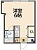 間取り：１Rの間取り。洋室６帖。