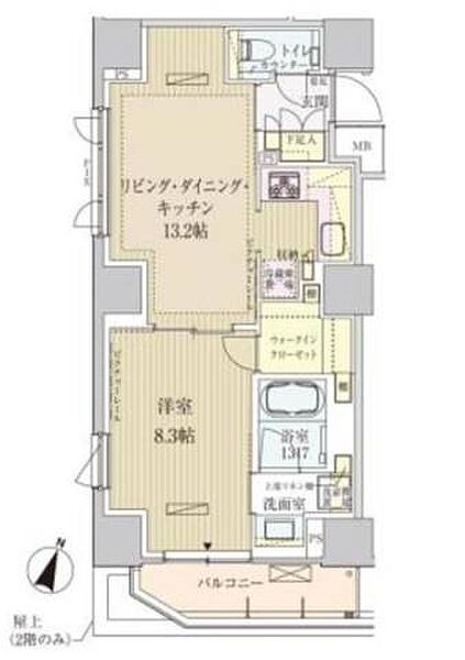 東京都港区赤坂3丁目(賃貸マンション1LDK・5階・50.30㎡)の写真 その2