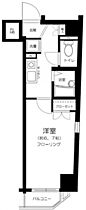 東京都港区白金3丁目（賃貸マンション1K・6階・22.85㎡） その2