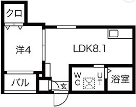 FmaisonCALM  ｜ 大阪府大阪市住吉区遠里小野4丁目（賃貸アパート1LDK・2階・28.35㎡） その2