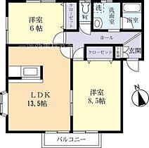 テラ・ローザ 0201 ｜ 茨城県水戸市堀町（賃貸アパート2LDK・2階・65.83㎡） その2