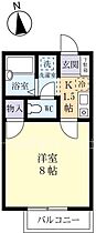 レザン 0202 ｜ 茨城県水戸市東赤塚（賃貸アパート1K・2階・23.19㎡） その2