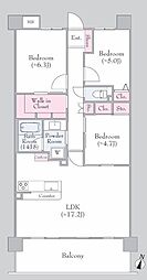 間取図画像 3LDK
