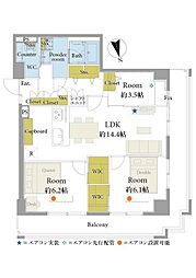 パレール 3LKの間取り