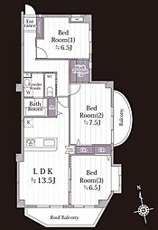間取図画像 3LDK